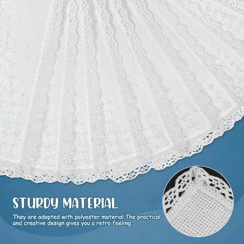 SHINEOFI 12pcs Cross Stitch Bookmark Books Decor Book Decorations Embroidery Kit Cross Stitch Kits Handmade DIY Blank Fabric Embroidery Material Suite White