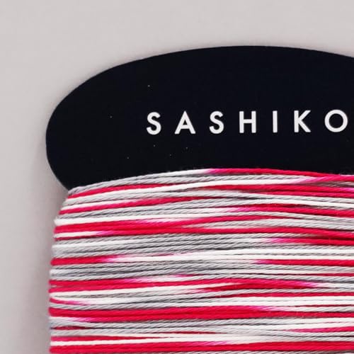 DARUMA Sashiko Thread Card Rolls Set of 3 (43.7 Yards x3) - Sewing & Embroidery, Includes Instruction Manual and Gift Packaging (Thin, Three-Tone Kasuri Yarn) - color: Three-Tone Kasuri Yarn, style: Thin