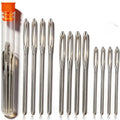 Tapestry Needles Set 12 Pcs Large Eye Yarn Needles, Stainless Steel Blunt Tip Sewing Needles for Cross Stitch, Knitting, Crochet, Amigurumi, Embroidery, Crafting Supplies - color: silver-12pcs