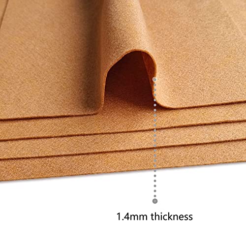 Jtnohx Soft Brown Felt Sheets Flexible Felt Fabric for Crafts 12" 20Pcs - color: Brown