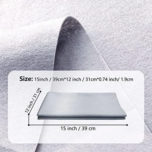 Jtnohx Craft Felt Sheets 1 Square Yard Felt Fabric Grey 1.4mm - color: Gray