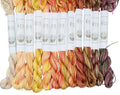 KCS Big skeins of 25 Meters Size 25 Color Variegated Cross Stitch Stranded Threads,12 skeins,08 - color: 12skeins08, size: 12 skeins