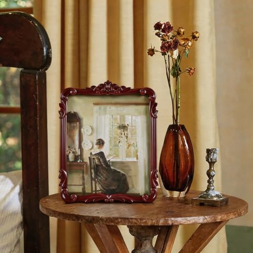 Vintage Picure Frame 8x10 Antique Victorian Reddish Brown Wall Decor - color: Reddish Brown, size: 8x10