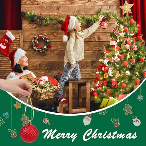 JUNEBRUSHS 300Pcs Christmas Ornament Ribbon Hangers, Hand Tied Christmas Ornament String Ties Loops Thin Ribbon for Ornaments Christmas Tree Hanging Decoration Gold Silver - color: Gold Silver