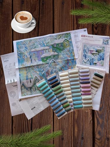 RIOLIS 2247 Panel/Cushion Town Counted Cross Stitch Kit 15.75 x 15.75 in - style: Panel/Cushion Town 2247