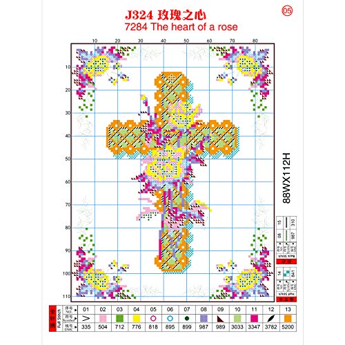 ITSTITCH Cross Stitch Kits Stamped Cross-Stitching Patterns for Beginner Adults, Embroidery DIY Crafts Needlepoint Starter Kits (Stamped 8.3×11 inch) - color: Stamped 8.3×11 inch