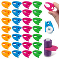 100pcs 4 Colors Silicone Sewing Bobbin Holder Clips - color: 4color-100pcs