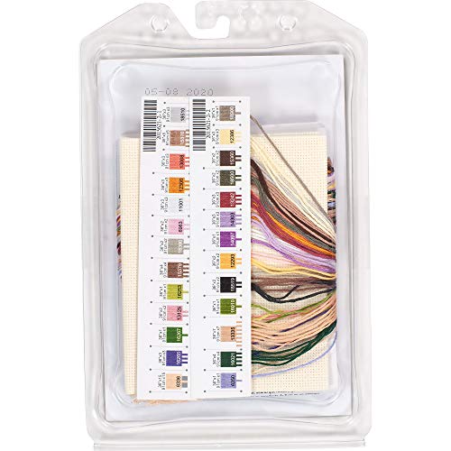 Dimensions 70-65209 Garden Lady Counted Cross Stitch Kit, 18 Ivory Aida, 5'' x 7"