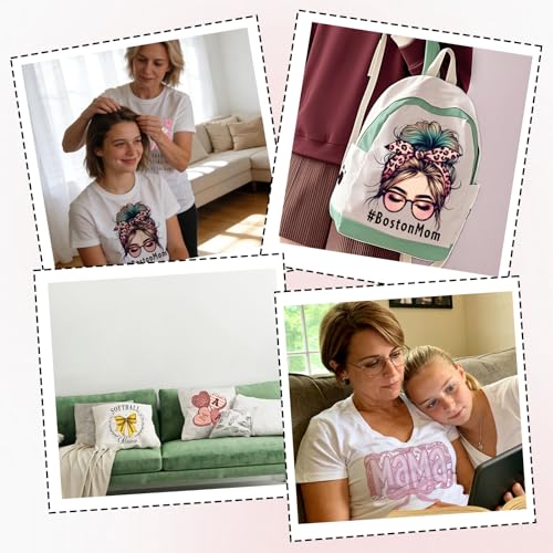 30Pcs Retro Mama Dtf Transfers Ready to Press Sports Mom Iron on Transfers for Tshirts Blessed Motherhood Heat Transfer Vinyl Stickers for Clothing Pillows Bag DIY Crafts - color: Retro Mama