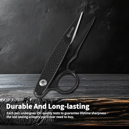 Upgrade Sewing Scissors Microcrystalline Steel Shears (Black) - color: Black