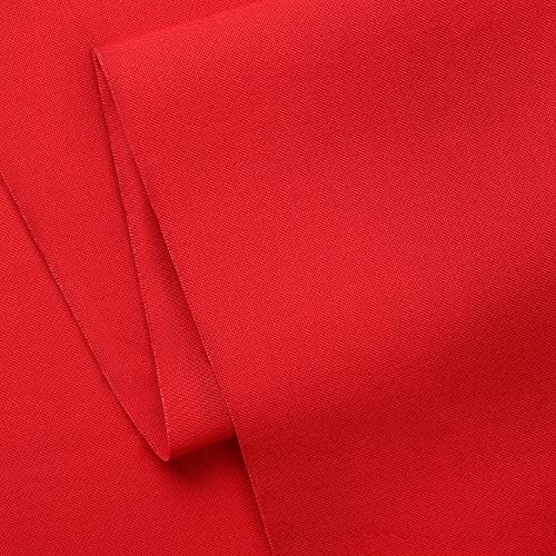 Craftido-19 Options-100% Cotton Fabric by The Yard in Solid Color 44”Wide by 3yd (9 ft) -Medium Weight 5.2 oz-Soft Cotton for Quilting, Sewing, Crafts, Binding, Backing and Lining - Red - color: Red
