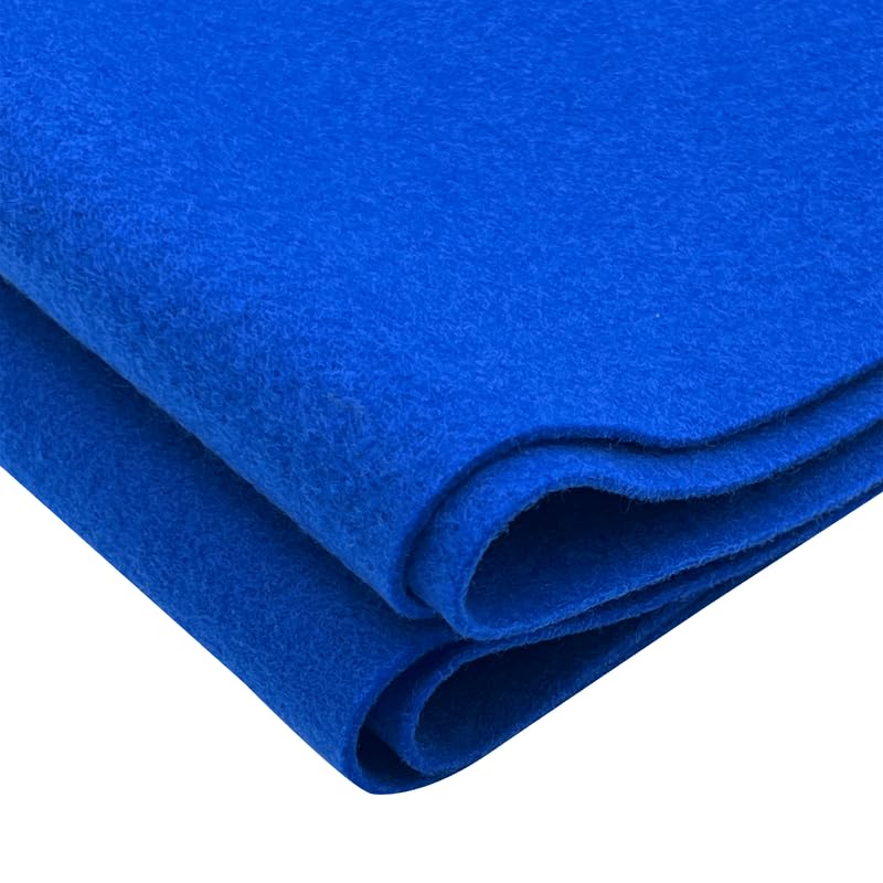 EOVEA | Acrylic Felt Fabric by The Yard | 72" Wide | 1.6mm Thick | Soft & Durable Non-Fraying Felt | for DIY Crafts, Sewing, Upholstery, Costumes & Padding(Royal Blue, 1 Yard) - color: Royal Blue, size: 1 Yard