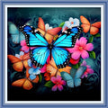 Funxvoot Stamped Cross Stitch Kits Beginners Full Range of Embroidery Kits for Adults 11CT Embroidery Patterns Needlepoint Kits Printed Cross Stitch Kits - (Flower Butterfly 18x18 inchs) - color: Cross Stitch Kits 05