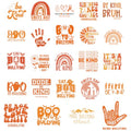 Dtf Transfers Ready to Press - 24Pcs Halloween Anti Bullying Iron on Transfers Unity Day Orange Iron on Decals Patches Kindness Squad Heat Transfer Vinyl Stickers for Clothing Pillows Bag DIY Crafts - color: Anti Bullying