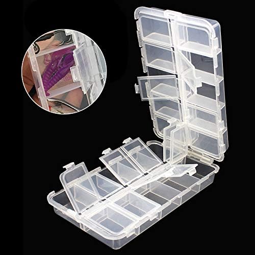 Premium 20 Compartments Tackle Boxes, Tackle Utility Boxes, Plastic Box Storage Organizer Box Adjustable, Fishing Tackle Storage Box Organizer