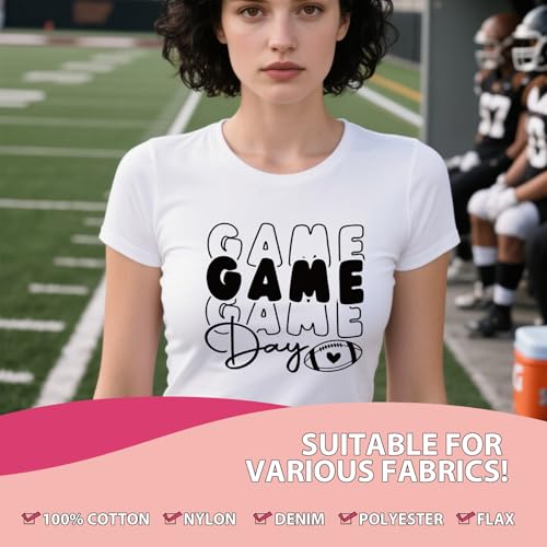 Dtf Transfers Ready to Press - 20Pcs Football Iron on Transfer for Tshirts, Sports Game Day Iron on Decals Patches, Football Mom Heat Sublimation Stickers for DIY Cheer Tshirts Clothing Bags - color: Football027