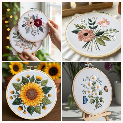 12 PCS Natural Cotton Embroidery Fabric, Pre-Cut White Embroidery Cloth Fabric Squares for Embroidery Garment Craft (7.8 x 7.8 Inch) - color: White, size: 7.8 x 7.8 inch