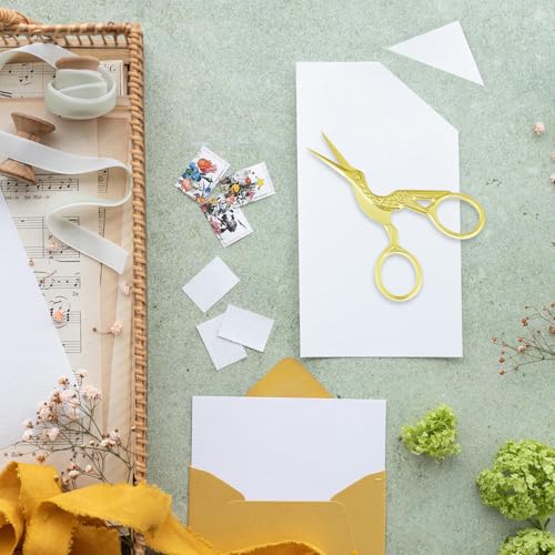 Golden Stork Embroidery Scissors Stainless Steel Sharp Tip Sewing Scissors for Everyday Use, Art Work, Needlework (1 Pcs 3.6Inch) - style: 1 Pcs 3.6Inch