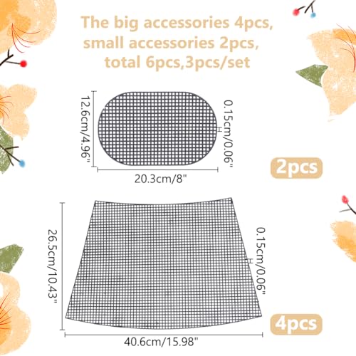 WADORN 2 Sets Clear Mesh Plastic Canvas Sheets for Embroidery, Blank Needlepoint Canvas Sheets for Crochet Bucket Bag Making Acrylic Yarn Knit Crochet Projects DIY Handmade Bag Weaving Kit, Black - color: Black