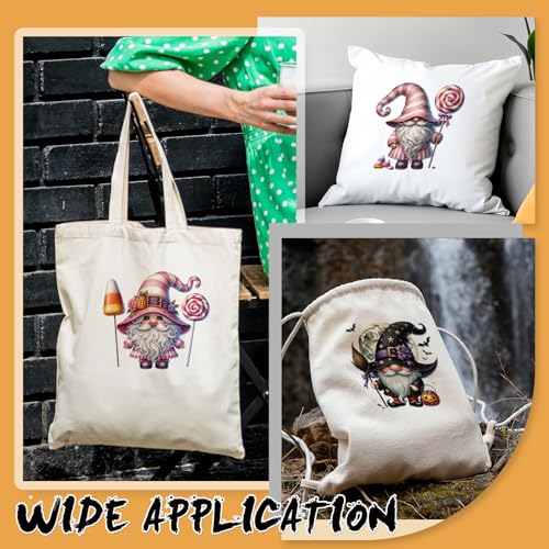 Dazoratix Halloween Gnome Iron on Transfers - 20 Sheets Funny DTF Ready to Press Heat Patches Ghost Pumpkin Vinyl Stickers Decals for T Shirts Clothes Clothing DIY Crafts Bag Hat Appliques Decorations - style: Halloween Gnome