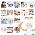 16 Sheets Baseball Iron on Transfers for T-Shirts - style: Baseball