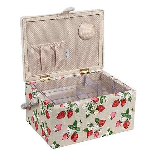 Hobby Gift Medium Sewing Box Organiser - color: Strawberries