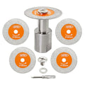 BGTEC Diamond Mini Glass Cutting Saw Blade 5PCS 1 9/16" Tile Cutter - size: 40MM*5