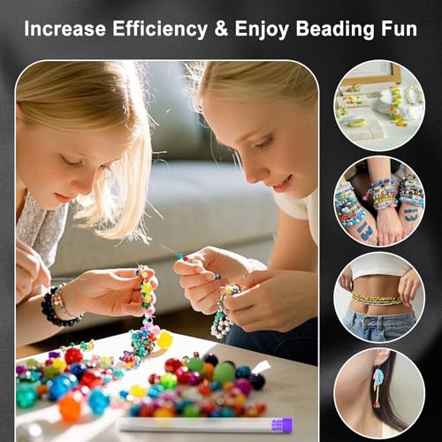 18 Pcs Collapsible Beading Needles for Seed Beads, Big Eye Beading Needle for Jewelry Making with Bottle
