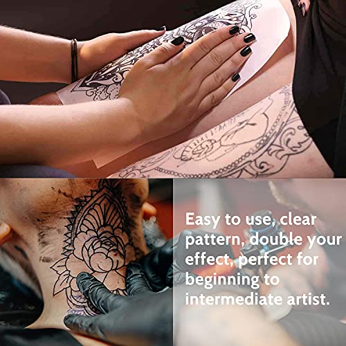 Tattoo Transfer Paper, 40 Sheets Thermal Stencil Paper, 8.5" x 11" A4 Size - size: 8.5in x 11in (40 Sheets)