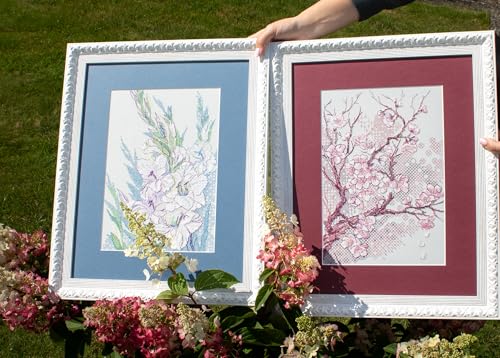 RIOLIS 2297 White Gladioli Counted Cross Stitch Kit 8.25 x 11.75 in