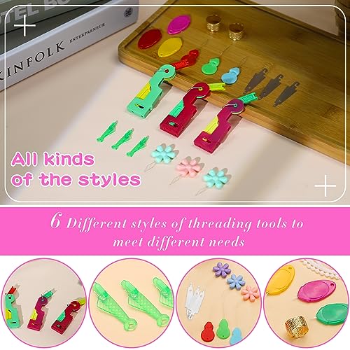 Fedmut Needle Threaders for Hand Sewing Embroidery Needle Threader Tool 20pcs for Hand Sewing, Sewing Machine, DIY Craft Project - color: 20pcs