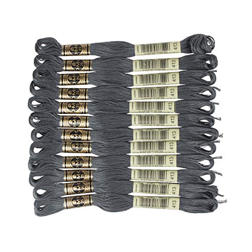 DMC 6-Strand Embroidery Cotton Floss, Dark Pewter Grey