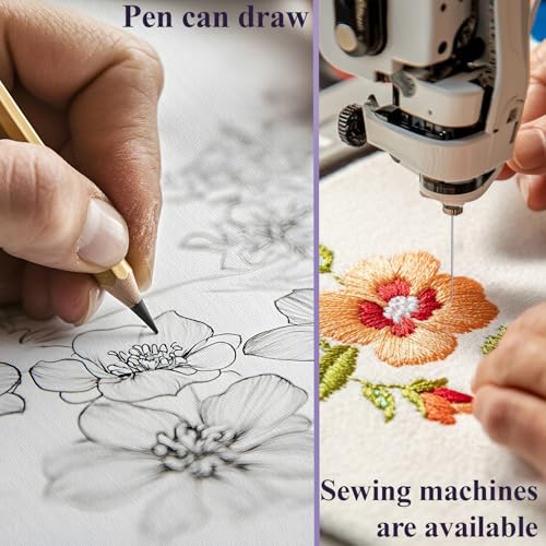 Water Soluble Stabilizer for Embroidery - Stick and Stitch Wash Away Paper 8.5x11 Inch 8-Pack, Printable Stabilizer for Hand & Machine Embroidery, Ideal for Printing & Drawing Patterns