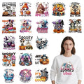 Halloween Skull Iron on Transfers - 20Pcs Dtf Transfers Ready to Press, Spooky Season Skeleton Iron on Decals Patches for Tshirts, Halloween Pumpkin Heat Stickers for DIY Jeans Hoodies - color: Halloween Skull951