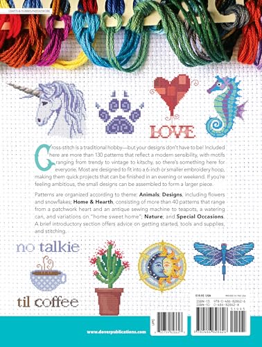 Whimsical Cross-Stitch: More Than 130 Designs from Trendy to Traditional (Dover Crafts: Embroidery & Needlepoint)