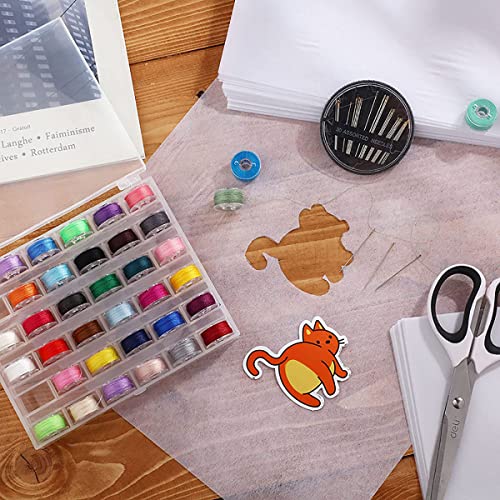 Tear Away Machine Embroidery Stabilizer Backing 8"x8" - 100 Precut Sheets - Medium Weight 1.8 oz - Fits 4x4 and 6x6 Hoops