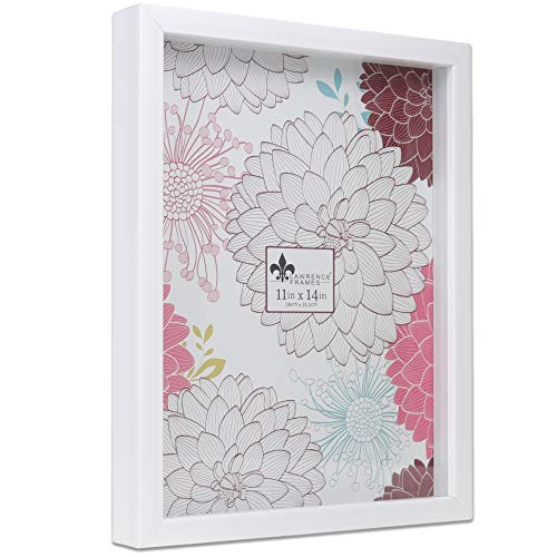 Lawrence Frames Shadow Box Frame, 11x14, White - 785211 - color: White, size: 11 x 14 inches