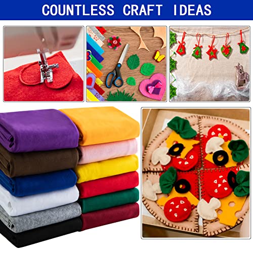 HaoFeijh Felt Fabric 36 * 36 Inch Wide 1.6mm,Fabric Sheets Soft Woven Acrylic Craft Fabric for DIY Craft Work Sewing Patchwork,Craft Felt - color: Sapphire Blue, size: 1