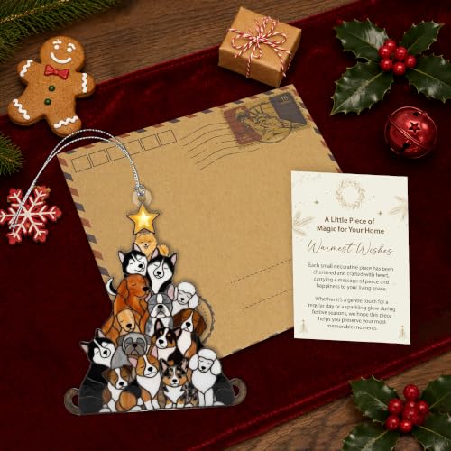 Dog Christmas Ornaments 2026, Cute Dog Ornament, Dog Lover Gifts for Women - color: Dog Tree 3
