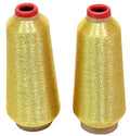 Gold Metallic Machine Embroidery Thread 40 Weight Cone 10000 Yards - color: Metallic GOLD