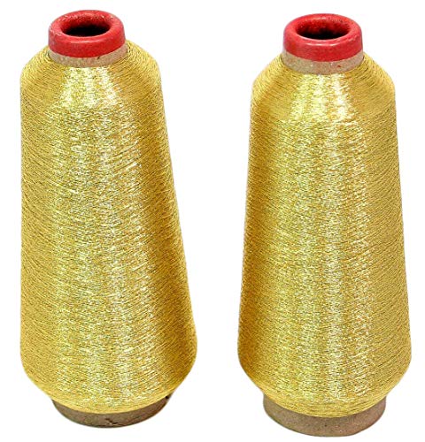 Gold Metallic Machine Embroidery Thread 40 Weight Cone 10000 Yards - color: Metallic GOLD