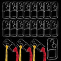 PH PandaHall 30pcs Clear Acrylic Floss Drops Embroidery Thread Organizers Rectangle Thread Drops Acrylic Floss Bobbins Drops for Embroidery Cross Stitch Thread Storage, 1×2inch - size: 1×2inch