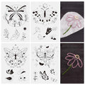 Beadthoven 20pcs Water Soluble Hand Sewing Stabilizers Stick and Stitch Embroidery Papers with Butterfly Patterns Wash Away Adhesive Embroidery Stabilizers for Hand Sewing Clothes Fabric - color: Butterfly