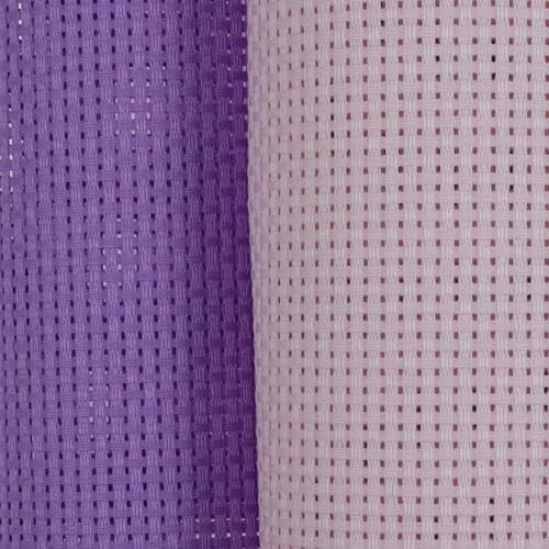 KCS 2 pc of 15" x 18"(38cmx45cm) Counted Cross Stitch Cotton Aida Cloth Needlework Fabric Box (Lavender+Pink, 11CT) - color: Lavender+pink, size: 11CT