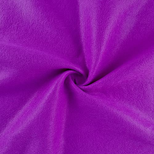 Jtnohx Color Felt Sheets for Crafts 1 Square Yard Felt Fabric Purple 1.4mm - color: Purple