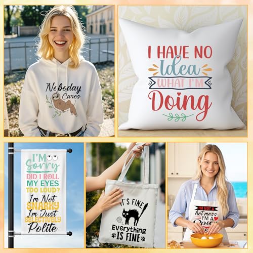 12 Sheets Funny Iron on Transfers for T-Shirts - style: Funny