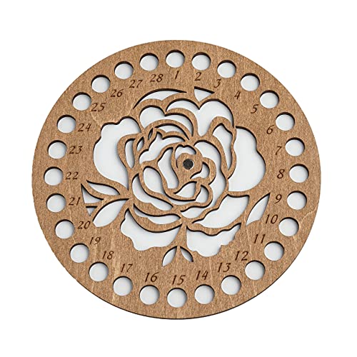 Thread Organizer Double Sided Wooden Mouline Holder Embroidery Storage Cross Stitch Accessories Sewing Floss Thread Keeper (FLZ-011) - color: FLZ-011