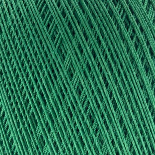 S Sensy Classic Size 10-Mercerized Giza Cotton #0 Lace Yarn Green 618 Yards - color: Green, size: 1 Skein