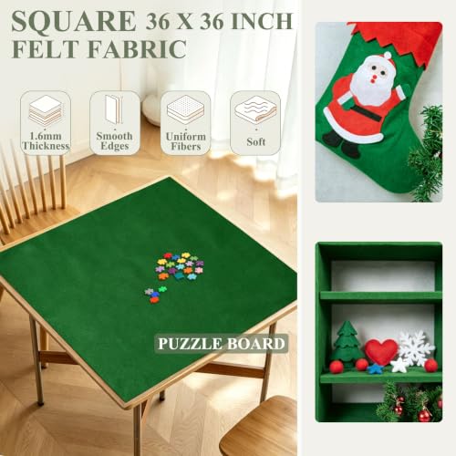 Emerald Green Felt Fabric 36" X 36" 1.6mm Thick Soft Square Felt Sheet - color: Emerald Green