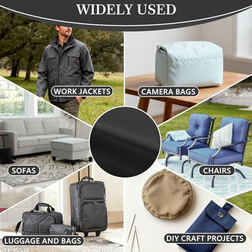 Thick Twill Fabric by The Yard, 58" W 0.75mm Polyester Twill Woven Lining Fabric Soft Excellent Luster Upholstery Fabric for Bags, Cushion, Chair, DIY Projects, 1 Yard Dark Grey - color: Dark Grey, size: Pre Cut - 1 Yard